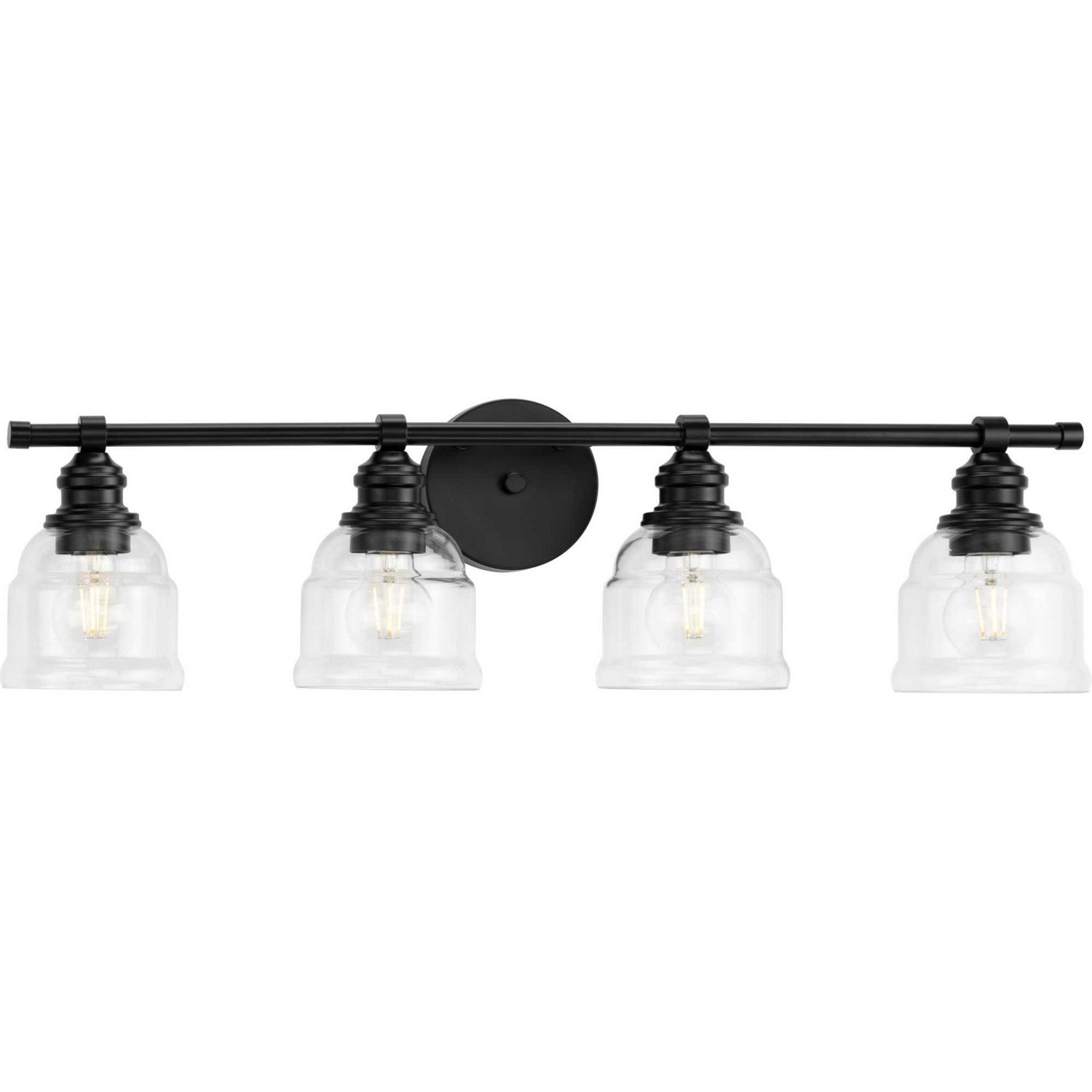 Progress Lighting - P300376-31M - Four Light Bath Vanity - Ambrose - Matte Black