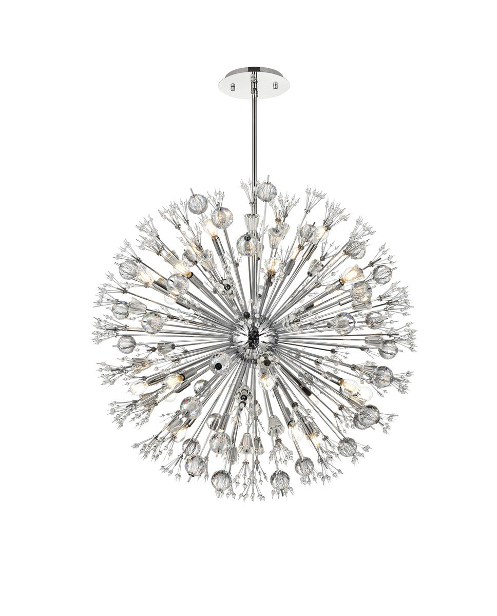 Elegant Lighting - 2500D38C - 24 Light Pendant - Vera - Chrome