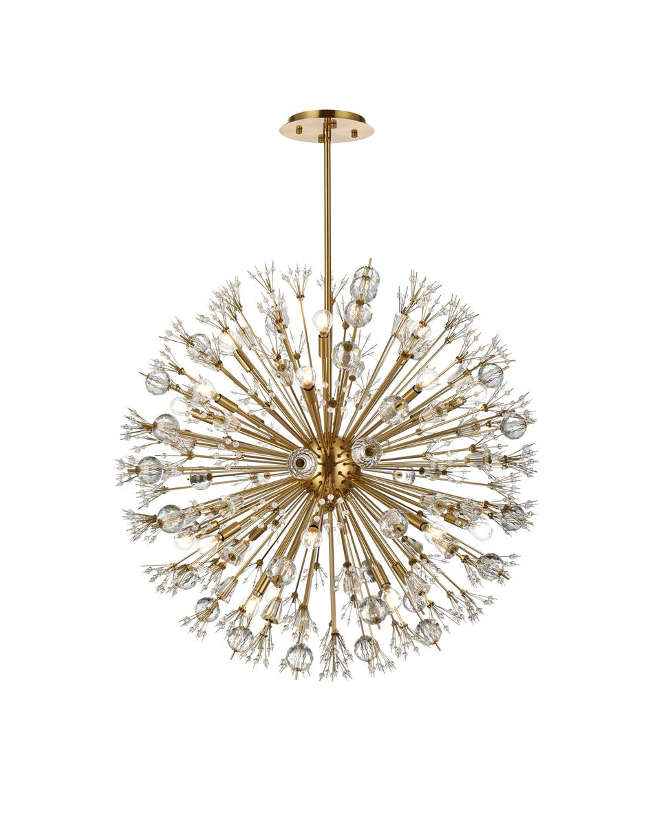 Elegant Lighting - 2500D38SG - 24 Light Pendant - Vera - Gold