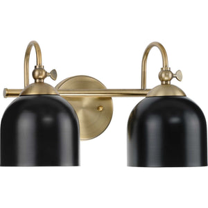 Progress Lighting - P300382-163 - Two Light Bath Vanity - Dalton - Vintage Brass