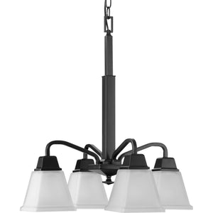 Progress Lighting - P400118-31M - Four Light Chandelier - Clifton Heights - Matte Black