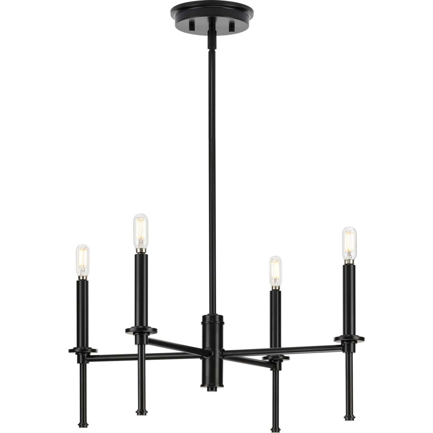 Progress Lighting - P400293-31M - Four Light Chandelier - Elara - Matte Black