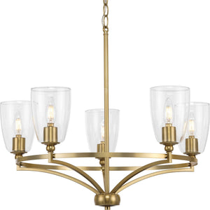 Progress Lighting - P400296-109 - Five Light Chandelier - Parkhurst - Brushed Bronze