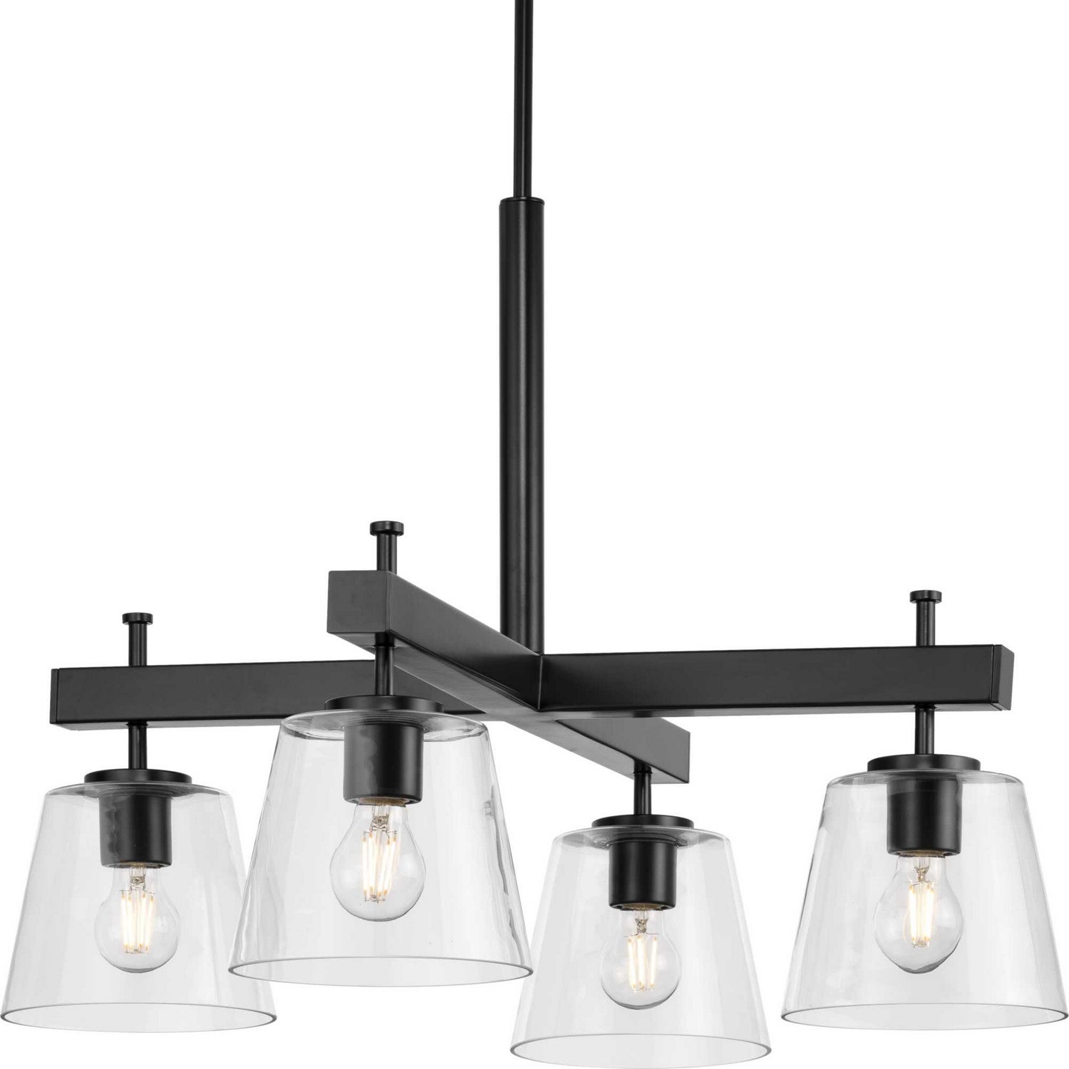 Progress Lighting - P400299-31M - Four Light Chandelier - Saffert - Matte Black