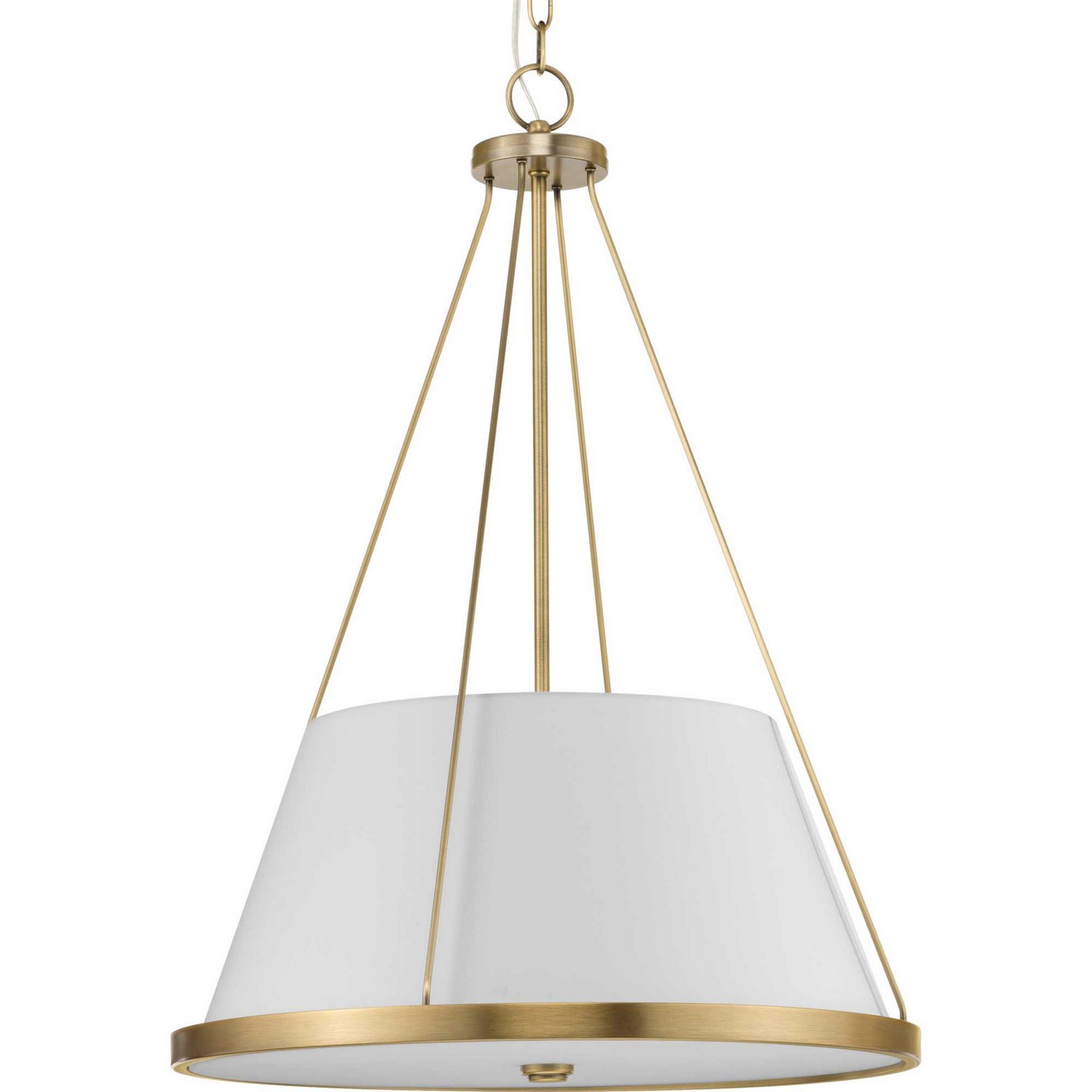 Progress Lighting - P500357-163 - Three Light Pendant - Saffert - Vintage Brass