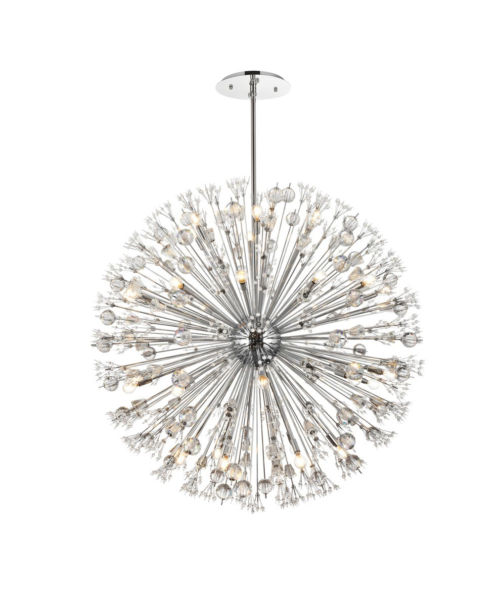 Elegant Lighting - 2500D50C - 34 Light Pendant - Vera - Chrome