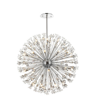 Elegant Lighting - 2500D50C - 34 Light Pendant - Vera - Chrome