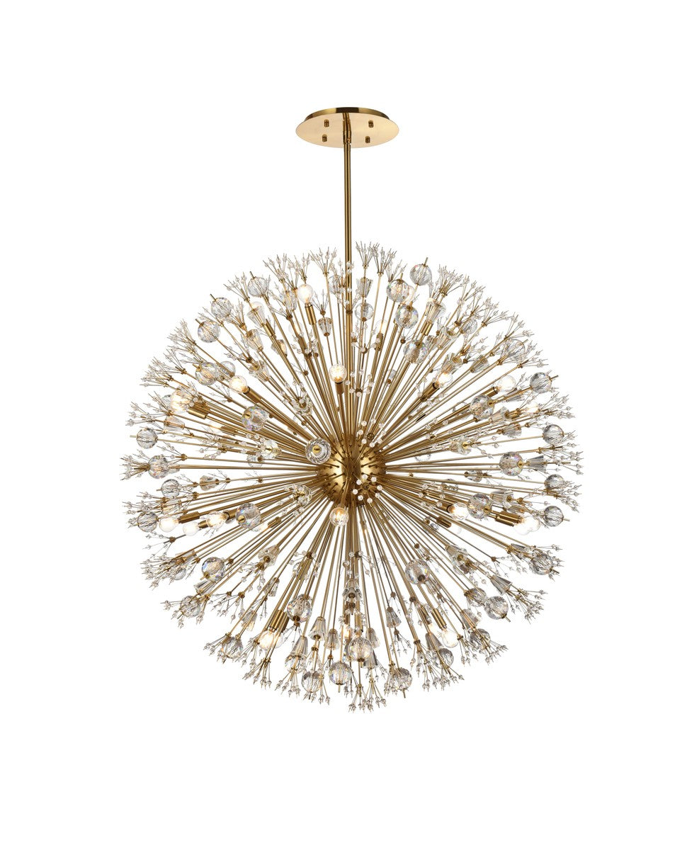 Elegant Lighting - 2500D50SG - 34 Light Pendant - Vera - Gold