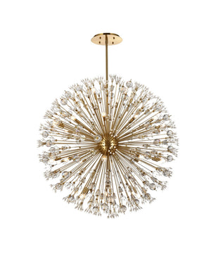 Elegant Lighting - 2500D50SG - 34 Light Pendant - Vera - Gold