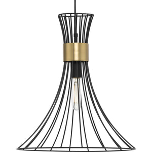 Progress Lighting - P500365-31M - One Light Pendant - Lorin - Matte Black