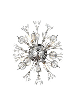 Elegant Lighting - 2500W19C - Four Light Wall Sconce - Vera - Chrome