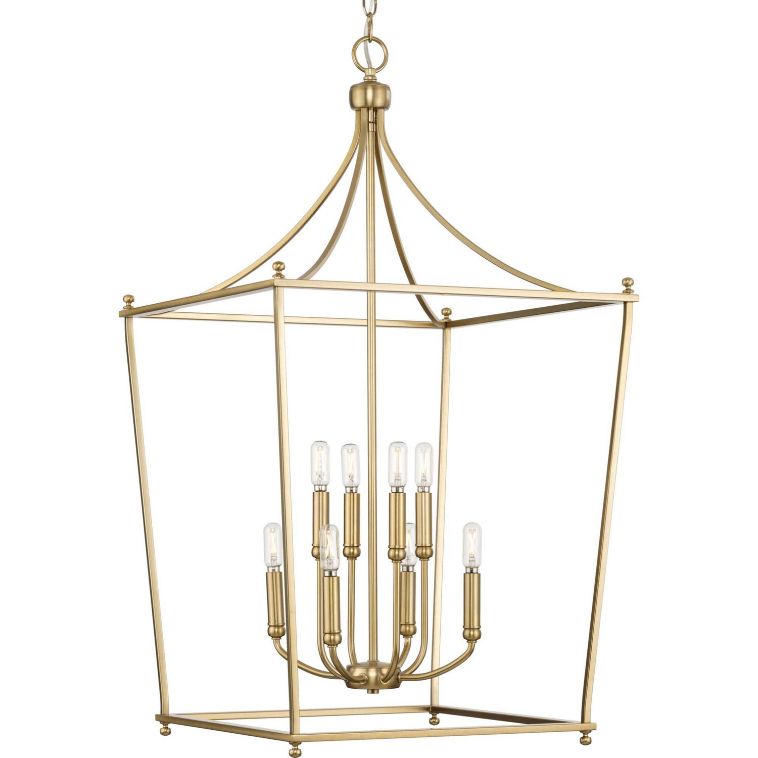 Progress Lighting - P500371-109 - Eight Light Foyer Chandelier - Parkhurst - Brushed Bronze