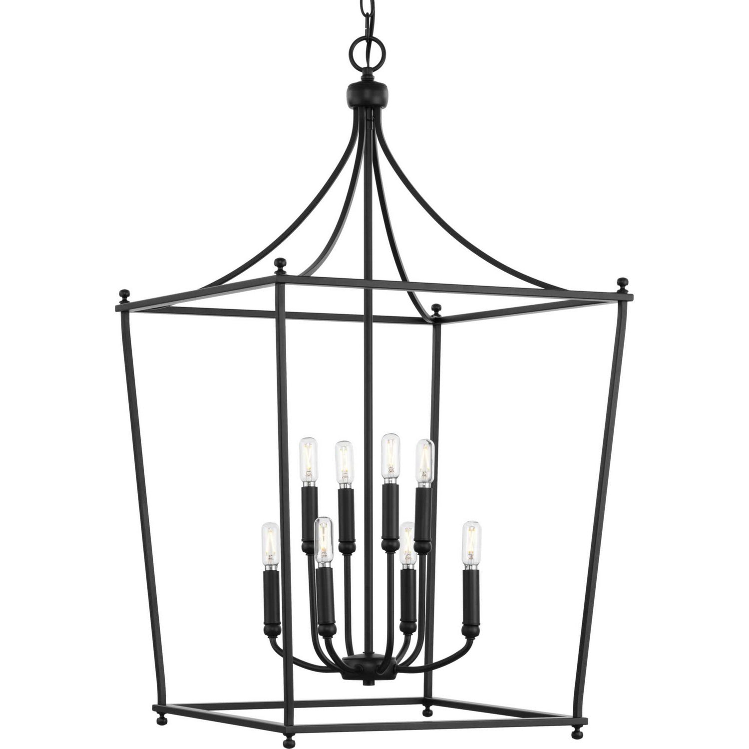 Progress Lighting - P500371-31M - Eight Light Foyer Chandelier - Parkhurst - Matte Black