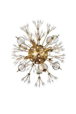 Elegant Lighting - 2500W19SG - Four Light Wall Sconce - Vera - gold