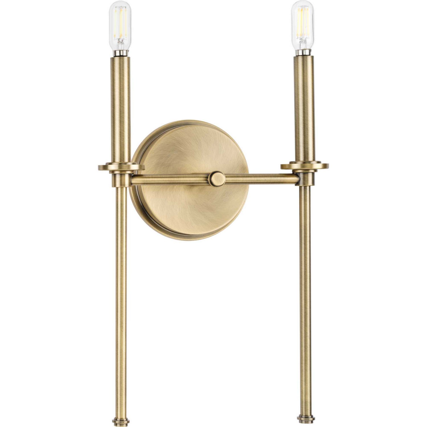 Progress Lighting - P710107-163 - Two Light Wall Bracket - Elara - Vintage Brass