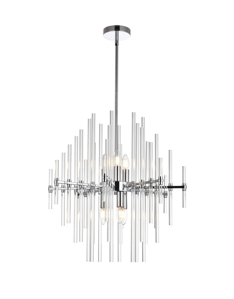 Elegant Lighting - 2502D23C - Six Light Pendant - Sienna - chrome
