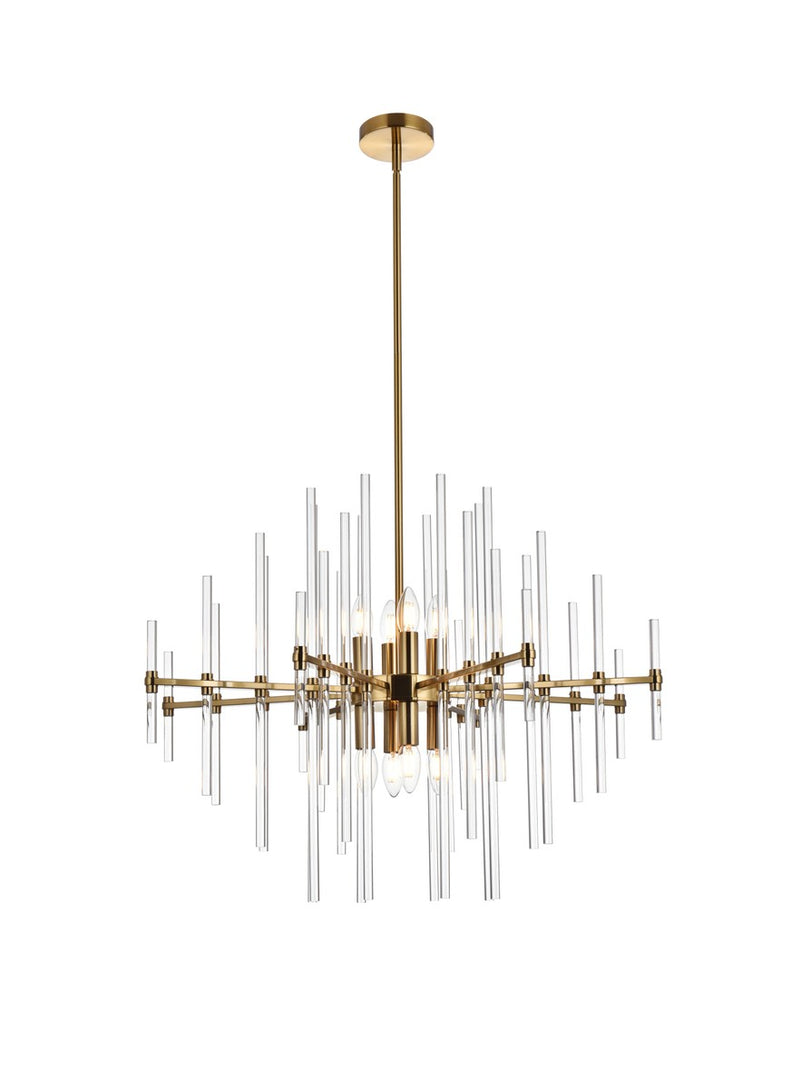 Elegant Lighting - 2502D31SG - Eight Light Pendant - Sienna - gold