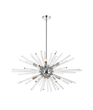 Elegant Lighting - 2502D36C - Ten Light Pendant - Sienna - chrome