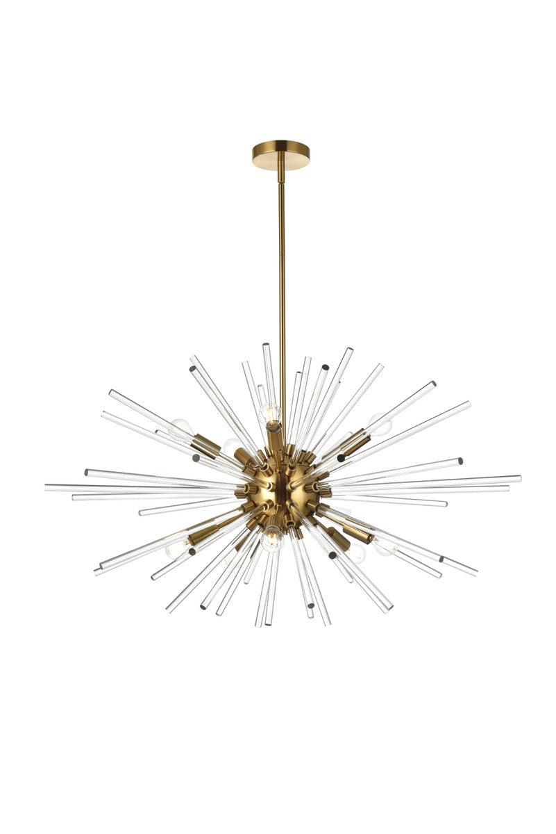 Elegant Lighting - 2502D36SG - Ten Light Pendant - Sienna - Gold