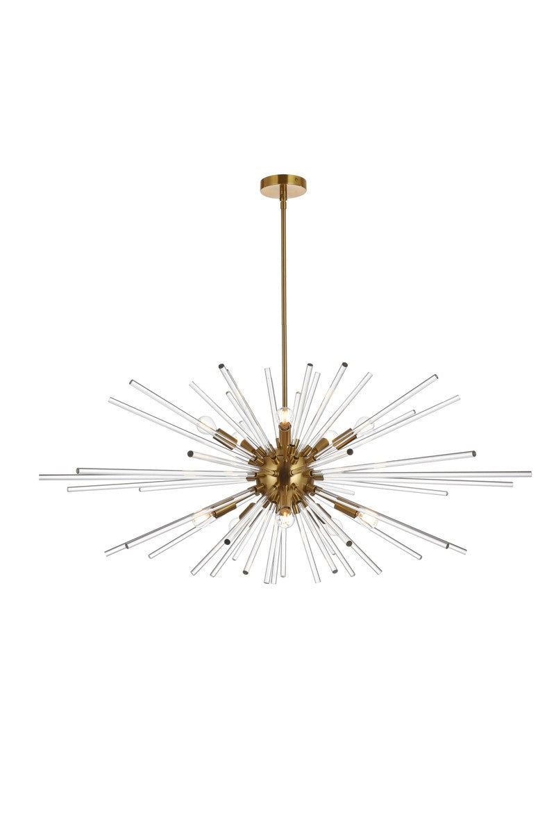 Elegant Lighting - 2502D42SG - Ten Light Pendant - Sienna - Gold