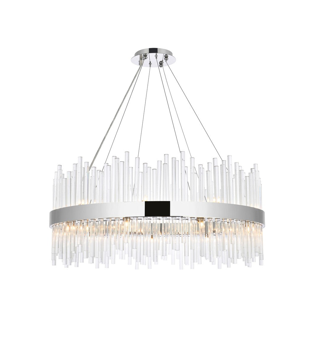 Elegant Lighting - 3000D36C - 20 Light Pendant - Dallas - Chrome