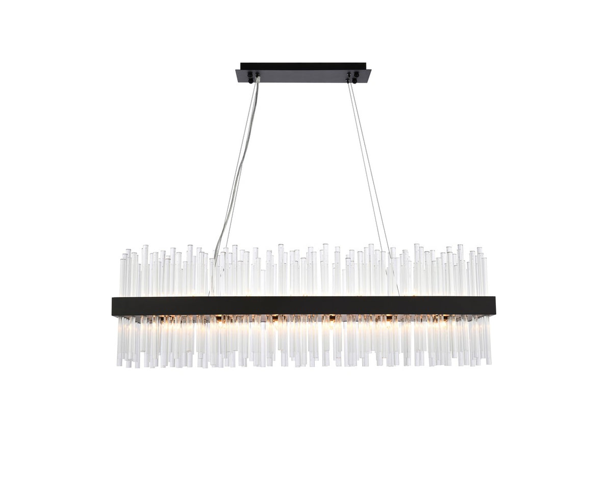 Elegant Lighting - 3000G42BK - 24 Light Pendant - Dallas - black
