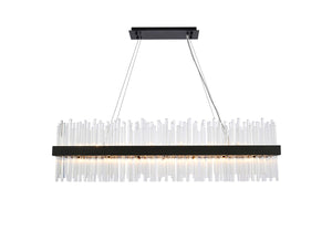 Elegant Lighting - 3000G48BK - 28 Light Chandelier - Dallas - Black