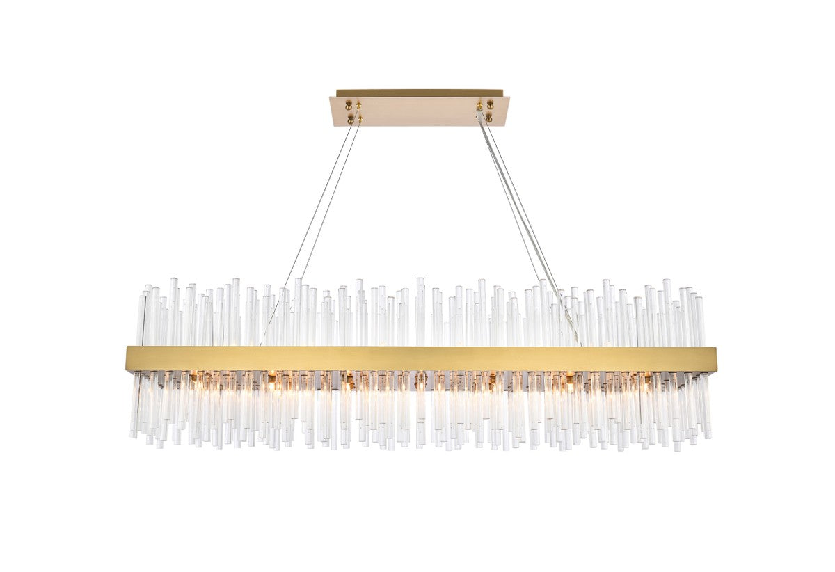 Elegant Lighting - 3000G48SG - 28 Light Chandelier - Dallas - Satin Gold