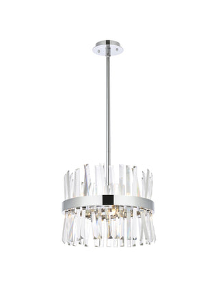 Elegant Lighting - 6200D16C - Eight Light Pendant - Serephina - Chrome