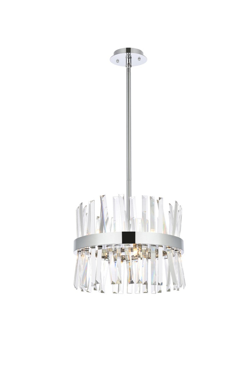 Elegant Lighting - 6200D16C - Eight Light Pendant - Serephina - chrome