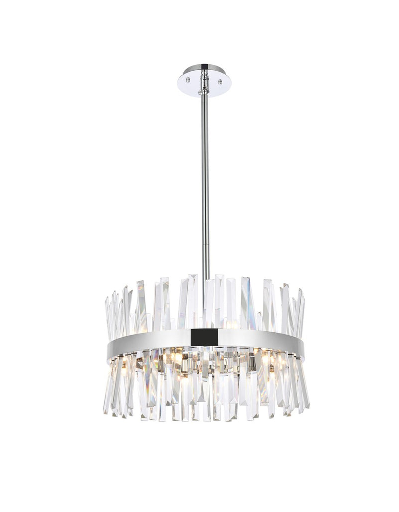Elegant Lighting - 6200D20C - Ten Light Pendant - Serephina - chrome