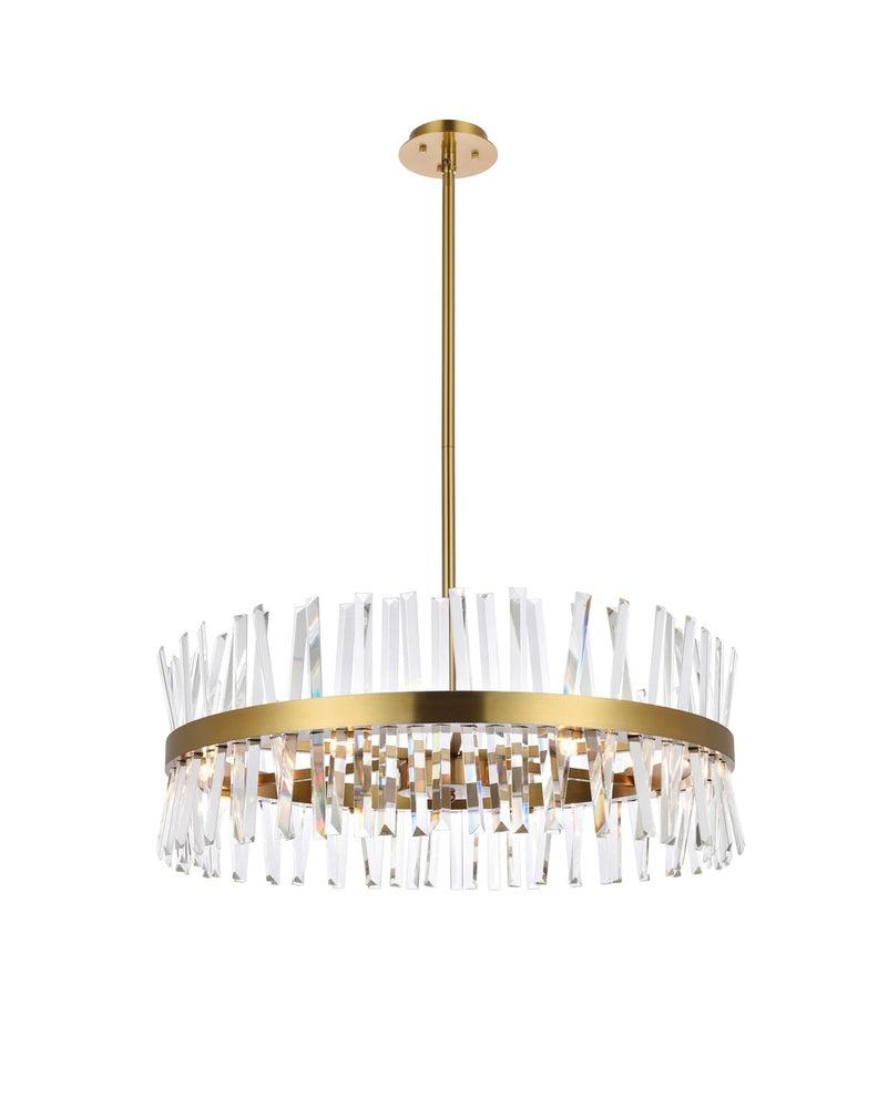 Elegant Lighting - 6200D32SG - 16 Light Chandelier - Serephina - satin gold