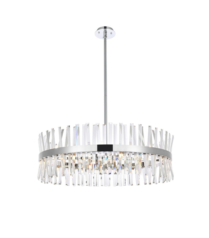 Elegant Lighting - 6200D36C - 16 Light Chandelier - Serephina - chrome