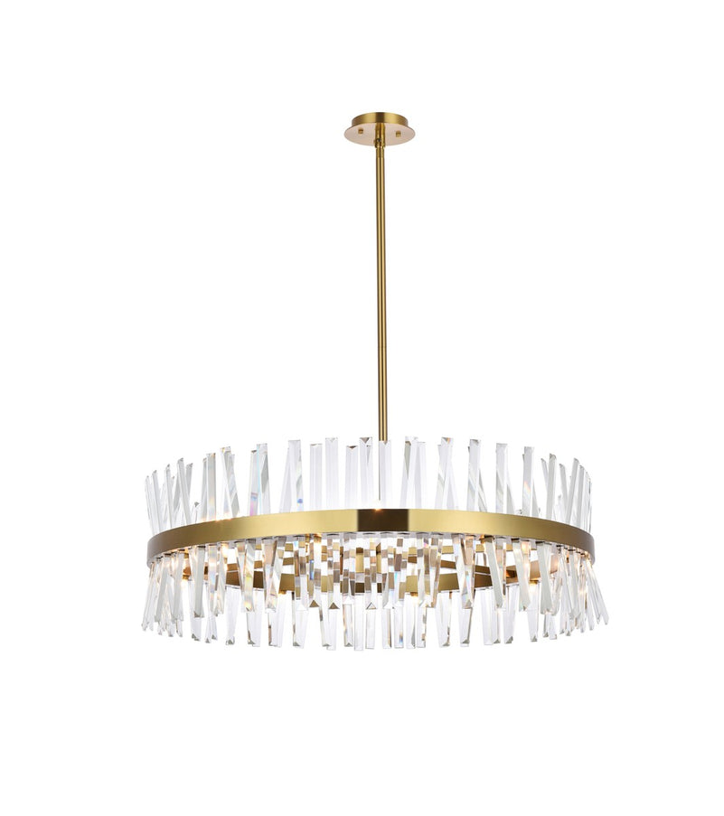 Elegant Lighting - 6200D36SG - 16 Light Chandelier - Serephina - satin gold