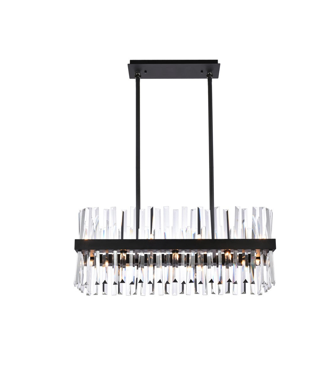 Elegant Lighting - 6200G30BK - 16 Light Chandelier - Serephina - Black