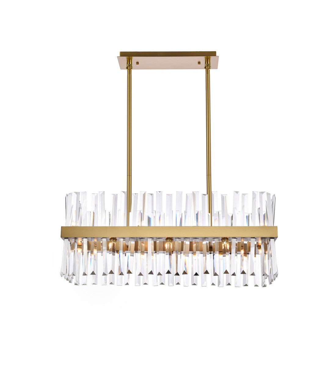 Elegant Lighting - 6200G30SG - 16 Light Chandelier - Serephina - Satin Gold