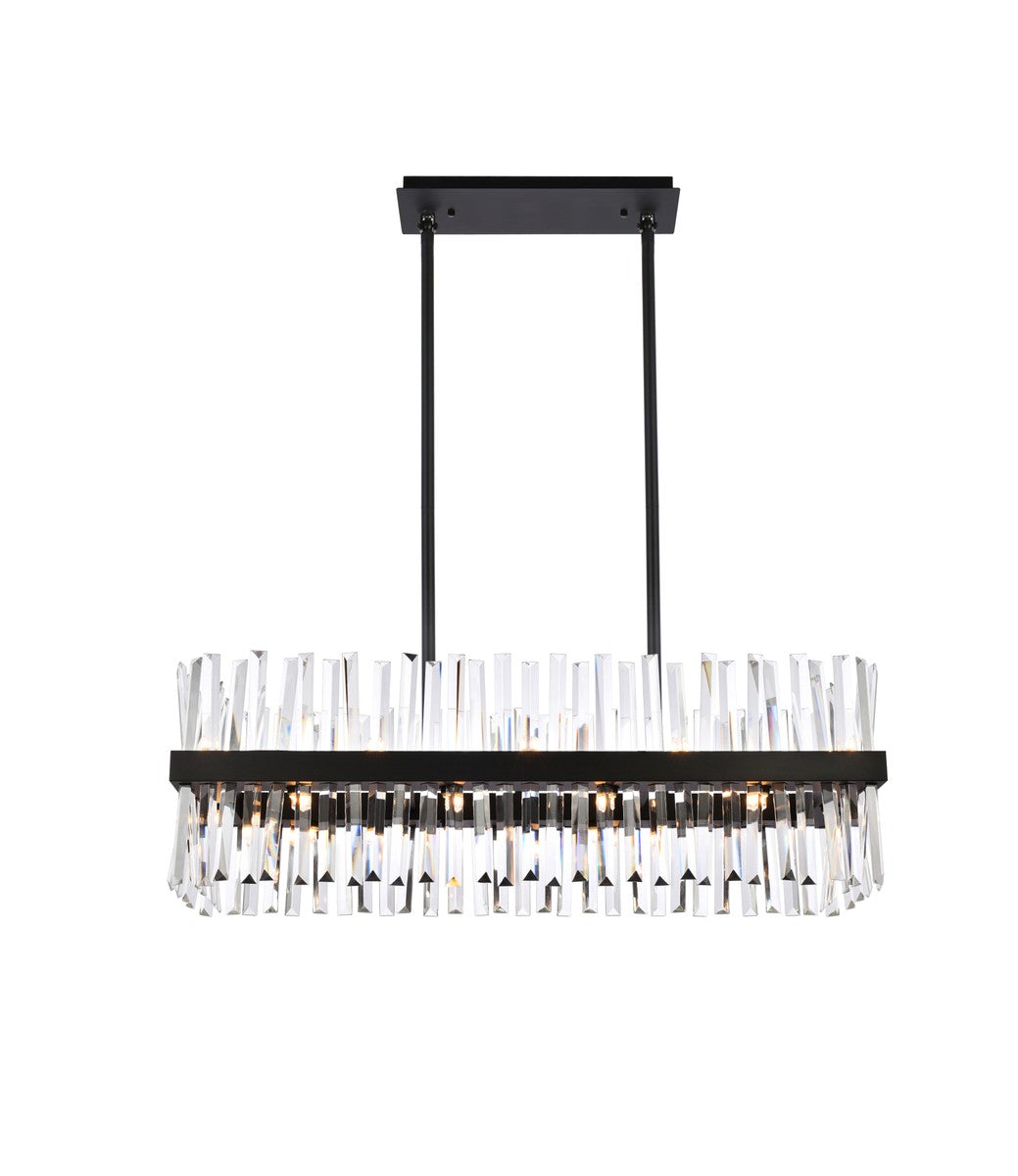 Elegant Lighting - 6200G36BK - 20 Light Chandelier - Serephina - black