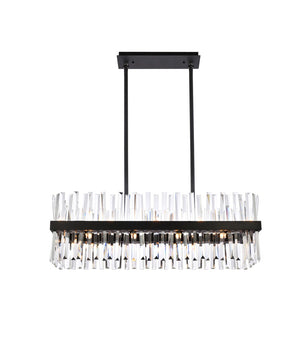 Elegant Lighting - 6200G36BK - 20 Light Chandelier - Serephina - Black