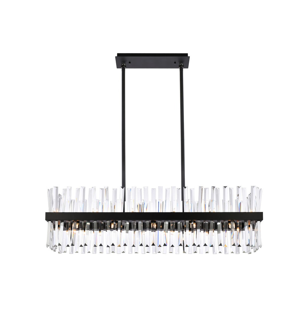 Elegant Lighting - 6200G42BK - 24 Light Chandelier - Serephina - black
