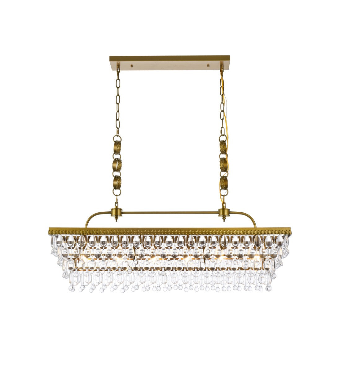 Elegant Lighting - 1219G40BR - Six Light Pendant - Nordic - Brass