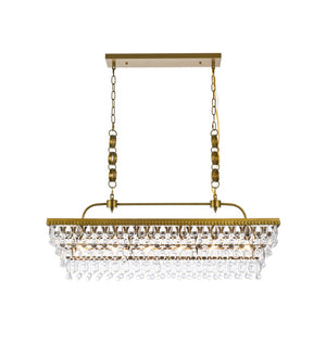 Elegant Lighting - 1219G40BR - Six Light Pendant - Nordic - Brass