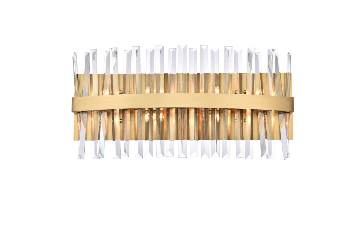 Elegant Lighting - 6200W24SG - Eight Light Bath Sconce - Serephina - Satin Gold