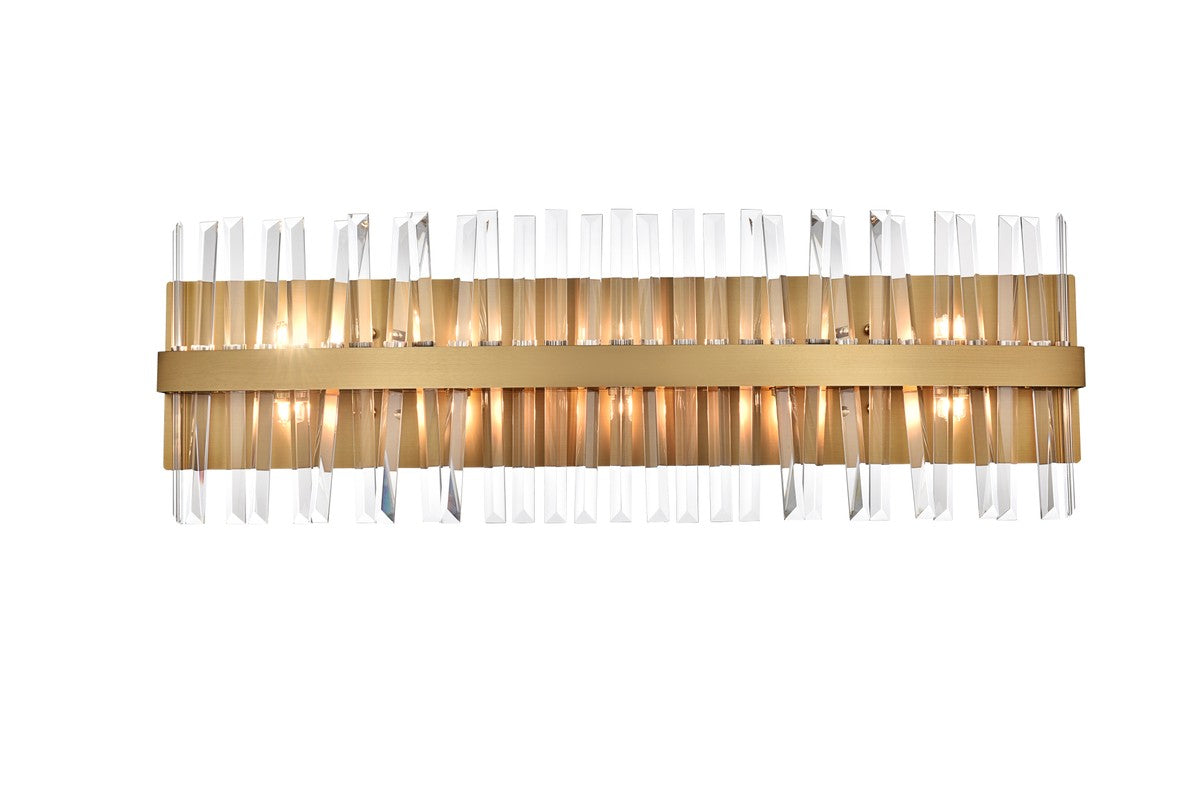 Elegant Lighting - 6200W36SG - Ten Light Bath Sconce - Serephina - Satin Gold