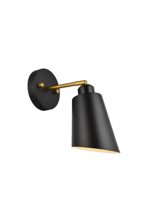 Elegant Lighting - LD2354BK - One Light Wall Sconce - Halycon - Black