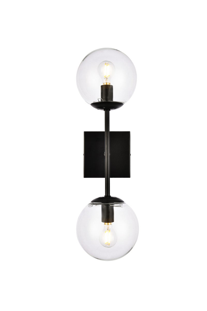 Elegant Lighting - LD2357BK - Two Light Wall Sconce - Neri - Black