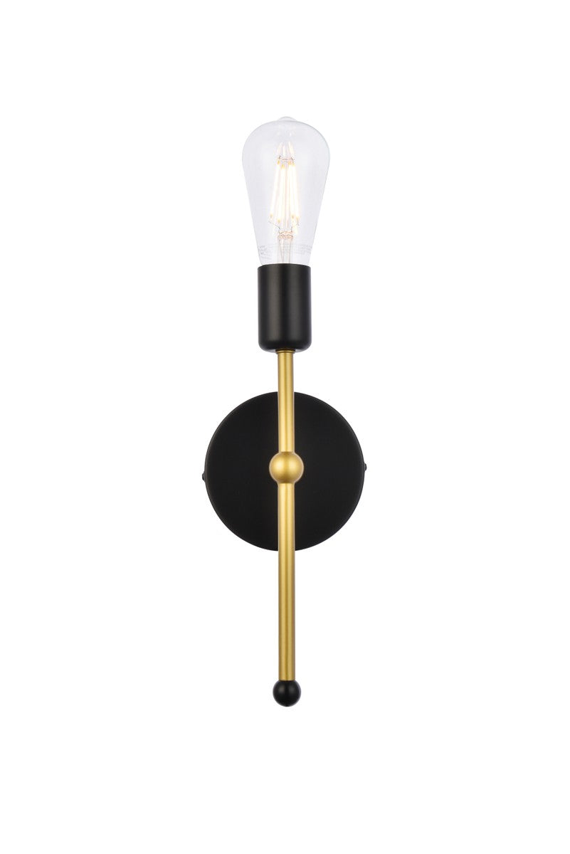 Elegant Lighting - LD2356BKR - One Light Wall Sconce - Keely - Black