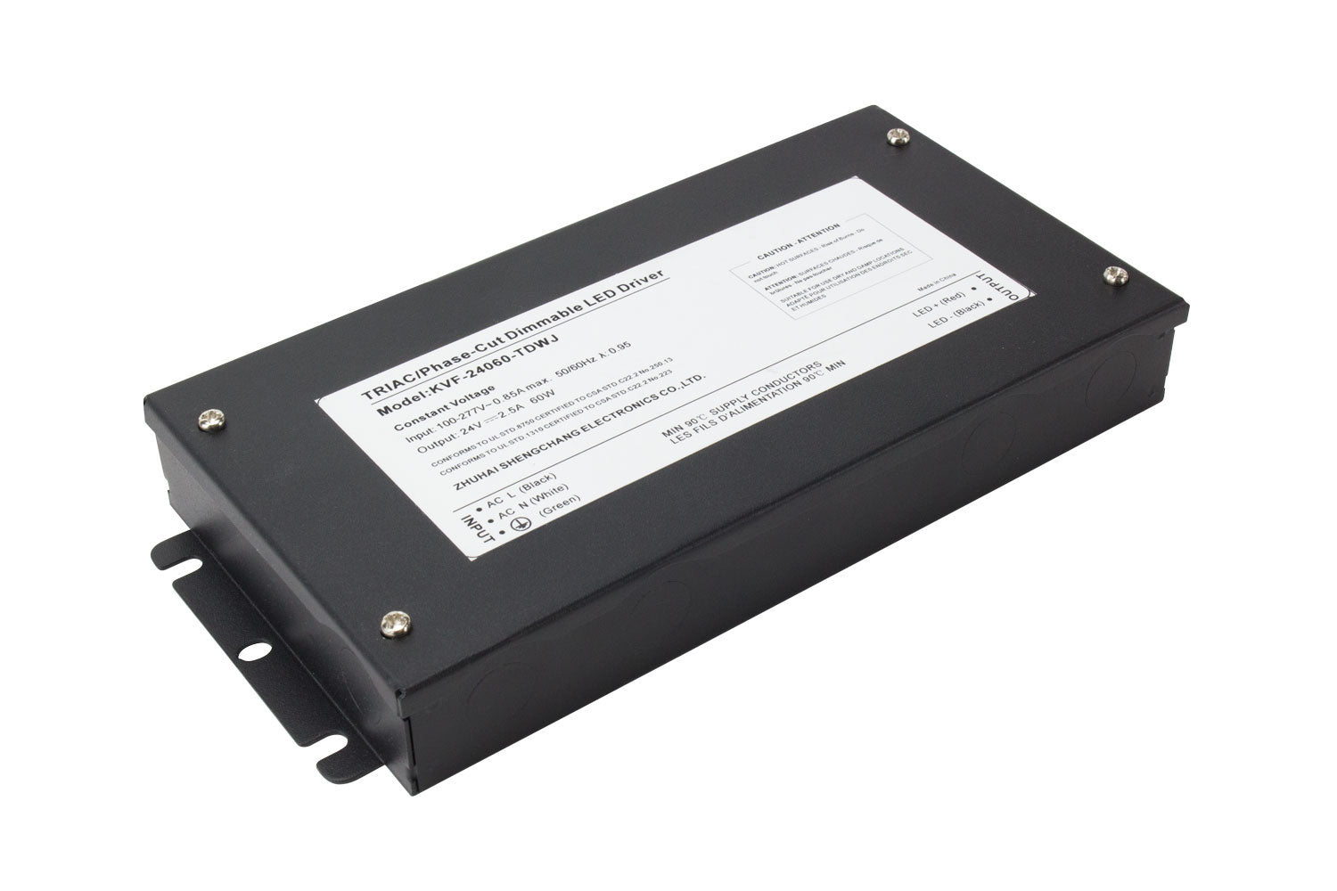 American Lighting - ADPT-DRJ-60-24 - Constant Voltage Driver w/Junction - Adaptive Constant Voltage Drivers - Black