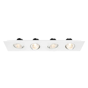 Eurofase - 30236-02 - MULT,DOWNLIGHT,4LT,12W,WHT - RECESSED MULTIPLE - White