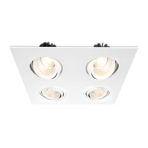 Eurofase - 30237-02 - MULT,DOWNLIGHT,4LT,12W,SQ,WHT - RECESSED MULTIPLE - White
