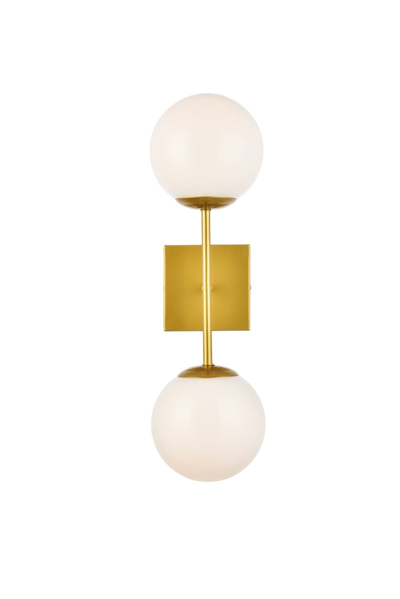 Elegant Lighting - LD2358BR - Two Light Wall Sconce - Neri - Brass